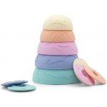 Jellystone Designs Silikonové stohovací kelímky - pastelová – Sleviste.cz