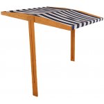 Baby Mix Stříška pro dětské dřevěné pískoviště 120x120 cm modro-bílá – Sleviste.cz