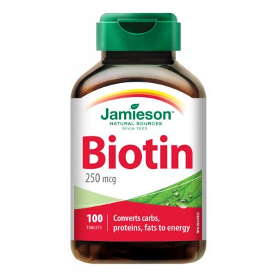 Jamieson Biotin 250 ug 100 tablet
