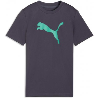 Puma TAD ESSENTIALS CAT LOGO TEE B Tmavě šedá Tyrkysová – Zboží Dáma