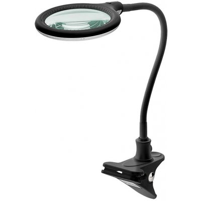 goobay Stolní lampa s lupou, 100mm, 3 dioprie, LED osvětlení 6W, klip, černá (65577) - 40.92.0366 – Zboží Dáma