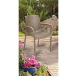 KETER BALI Mono zahradní židle, 55 x 60 x 83 cm, cappuccino – Hledejceny.cz