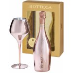 Bottega Rose Prosecco Spumante Brut DOC 11,5% 0,75 l (dárkové balení 1 sklenice) – Zboží Mobilmania