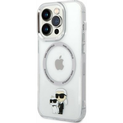 Karl Lagerfeld IML Karl and Choupette MagSafe Zadní pro iPhone 14 Pro Max Transparent – Zboží Mobilmania