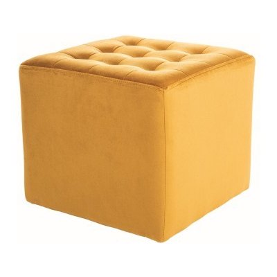 LORI VELVET taburet, hořčicová – Sleviste.cz