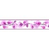 Bordura na zeď IMPOL TRADE D 58-030-4 Samolepící bordura květy orchidejí fialové, rozměr 5 m x 5,8 cm