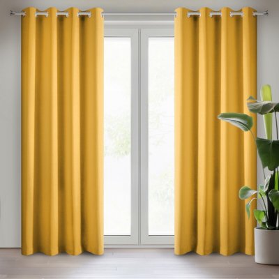 ZÁVĚS RITA 140X250 CM HOŘČICOVÁ – Hledejceny.cz