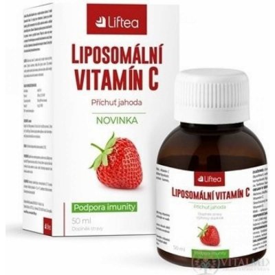 LIFTEA Liposomální vitamín C příchuť jahoda 50 ml