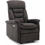 Autronic Magnum s elektrickým polohováním látka hnědá – Hledejceny.cz