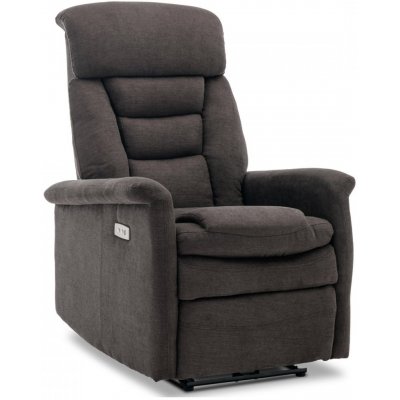 Autronic Magnum s elektrickým polohováním látka hnědá – Hledejceny.cz