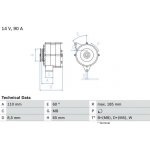 generátor BOSCH 0 986 039 090