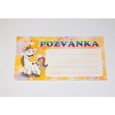Dětská pozvánka na párty - Jednorožec, bal. 10 ks – Zboží Mobilmania