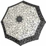 Doppler Fiber Magic Black&White Paisley dámský plně automatický deštník skládací bílý – Hledejceny.cz