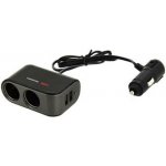 Rozdvojka Compass 07422 12/24V + 2x USB 2100mA do autozapalovače – Zboží Živě