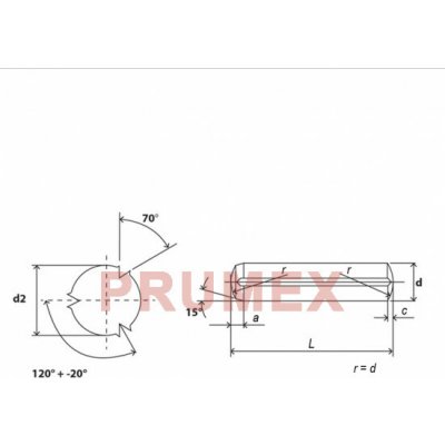 Kolík válcový rýhovaný DIN 1473 4x45 – Hledejceny.cz
