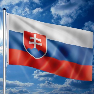 85188 FLAGMASTER® Vlajkový stožár vč. vlajky Slovensko, 650 cm – Hledejceny.cz