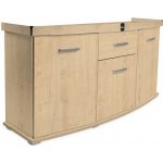 Stolek Cabinet Solid 160 x 60 x 75 cm vypouklý – Zbozi.Blesk.cz