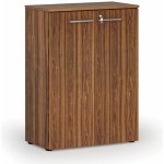 Primo Kancelářská skříň s dveřmi WOOD, 1087 x 800 x 420 mm, ořech – Zboží Dáma