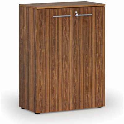 Primo Kancelářská skříň s dveřmi WOOD, 1087 x 800 x 420 mm, ořech – Zboží Dáma