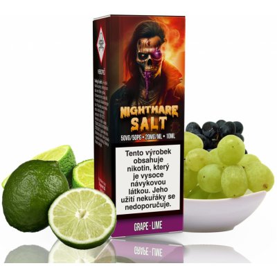 Nightmare Salt - Grape Lime 10 ml 20 mg – Zboží Mobilmania