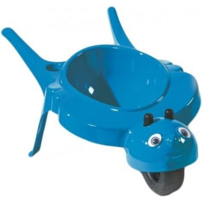 KHW Rolling Bee blue - dětské zahradní kolečko, plastové modré