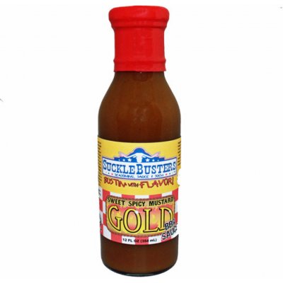 Suckle Busters BBQ grilovací omáčka Sweet Spicy Mustard Gold 354 ml