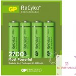 GP Recyko+ AA 2700 mAh 4ks 1032214130 – Zboží Živě