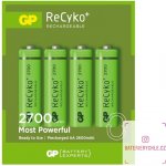 GP Recyko+ AA 2700 mAh 4ks 1032214130 – Sleviste.cz