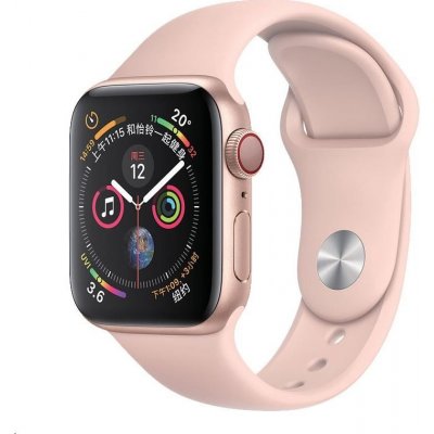 Coteetci silikonový sportovní náramek pro Apple watch 42 / 44 mm růžový CS2086-LP – Zboží Mobilmania