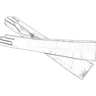 Kreibich Dámské rukavice podšívka hedvábí ultra dlouhé bílá – Zboží Dáma