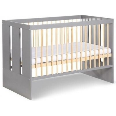 Klupś postýlka PAULINE 120x60 cm borovice/šedá CI0041 – Zboží Dáma