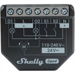 Shelly 2PM Gen4 spínací modul s měřením spotřeby 2x 10A (WiFi, Bluetooth, Zigbee, Matter) SHELLY-2PM-GEN4 – Zboží Živě