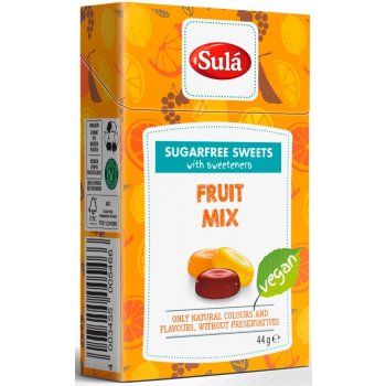 Sulá Bonbóny bez cukru fruit mix 44 g
