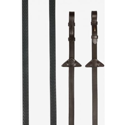 LeMieux Měkké gumové otěže Soft Rubber Havana/Brass Drezurní – Hledejceny.cz