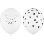 PartyDeco Balonek latex Kočka mix 30 cm – Sleviste.cz
