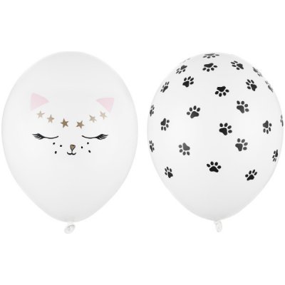 PartyDeco Balonek latex Kočka mix 30 cm – Sleviste.cz