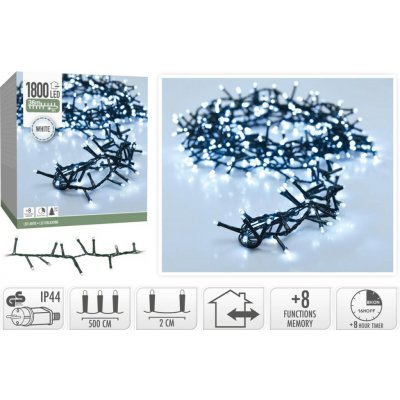 Koopman Řetěz LED 1800L IW, zelený kabel, 36 m – Hledejceny.cz