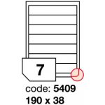 Rayfilm R0100.5409A samolepící 190x38mm bílé 100 listů – Sleviste.cz