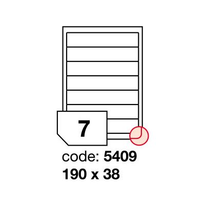 Rayfilm R0100.5409A samolepící 190x38mm bílé 100 listů – Sleviste.cz