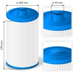 Crystalline Pool Spa Filter Filtrační kartuše SC773