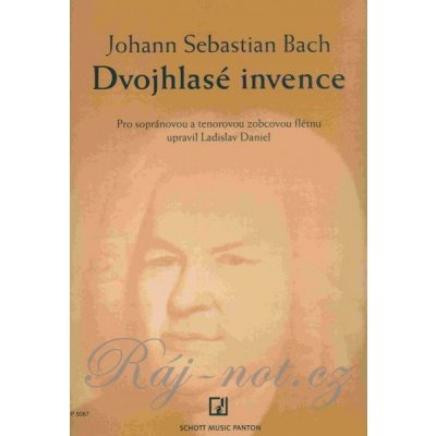 Dvouhlasé invence pro 2 zobcové flétny Johann Sebastian Bach