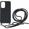 Pouzdro a kryt na mobilní telefon TopQ Simple Samsung A33 5G černé se šňůrkou