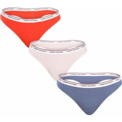 Tommy Hilfiger 3PACK dámská tanga nadrozměr vícebarevná UW0UW04894 0V7