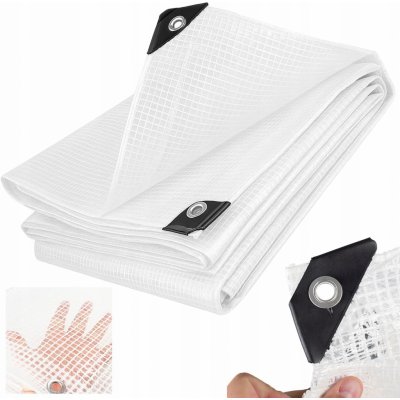 Bradas Plachta zakrývací zesílená 4x6m 100g průhledná LENO CRISTAL BR-PLC1004/6 – Zboží Dáma