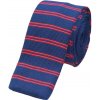 Kravata Amparo Miranda Pletená kravata se vzorem PK001 modrá a červená