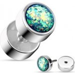 Šperky4U falešný piercing do ucha FP102-G zelená – Zboží Mobilmania