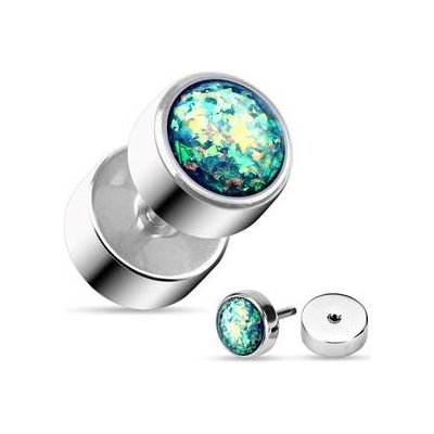 Šperky4U falešný piercing do ucha FP102-G zelená – Zboží Mobilmania