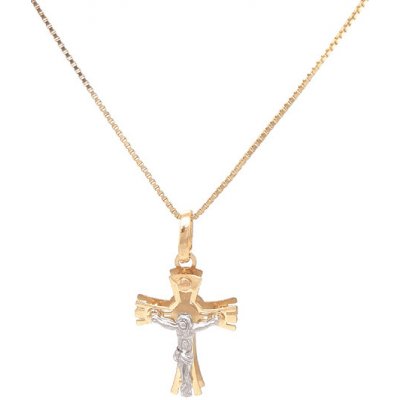 Beny Jewellery Zlatý Kříž s Ježíšem Kristem 7151381