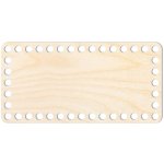 Woody Crafts Přírodní dno na háčkované košíky - Obdélník Velikost: 20x10 cm – Zbozi.Blesk.cz