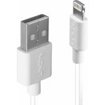 LINDY USB kabel USB 2.0 USB-A zástrčka, Apple Lightning konektor 1.00 m bílá 31326 – Zboží Živě